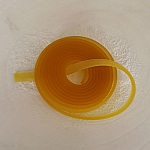 1 metro de cordão de pvc plano 5,8 x 1,9 mm Amarelo Médio