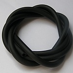 1 metro de fio oco de pvc 3 mm preto