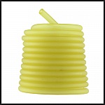 1 metro de fio oco de pvc 5 mm amarelo
