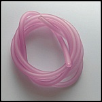 1 metro de fio oco em PVC de 5 mm Violeta Rosa