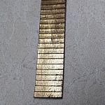 Couro rectangular dourado 20 mm por 20 cm