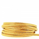 Fita de lagarto Amarelo/Dourado 05 mm por 20 cm