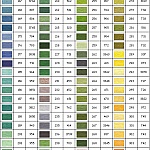 Linha para bordar âncora cor 0217