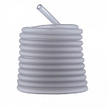 1 metro de fio oco de pvc 6,5 mm cinzento claro