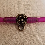 Fecho de cordão de pvc oco de 3 mm