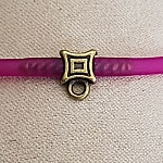 Fecho de cordão de pvc oco de 3 mm