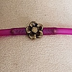 Fecho de cordão de pvc oco de 3 mm