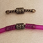 Fecho de cordão de pvc oco de 3 mm