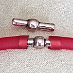 Fecho de cordão de pvc oco de 5 mm