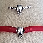 Fecho de cordão de pvc oco de 5 mm