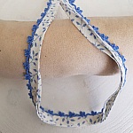 Fita de viés multi-floral e rendada N°03 de 80 cm