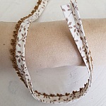 Fita de viés multi-floral e rendada N°05 de 80 cm
