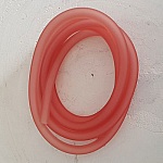 1 metro de fio oco de pvc 6,5 mm cor-de-rosa claro