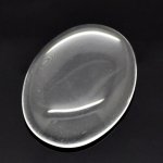 Cabochão oval 30 x 40 mm em vidro transparente rebarbado N°21