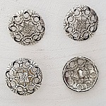 Botão de prata N°16 21 mm redondo