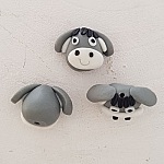 Cabeça de burro Barro de polímero