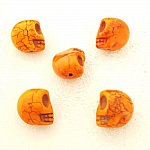 Lote 03 Crânios de Howlite matizados 18 mm