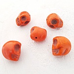 Lote 06 Crânios de Howlite coloridos 18 mm