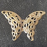 Carimbo de bronze com filigrana de borboleta N°05
