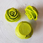 Flor sintética n.º 02-09 verde escuro