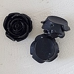 Flor sintética 20 mm N°01-10 Preto