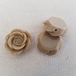 Flor sintética 17 mm N°04-14 Bege escuro