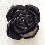 Flor sintética 37 mm N°06-05 Preto