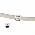 Passagem 06 mm em Zamak N°16 Prata