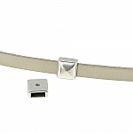 Passagem 06 mm em Zamak N°19 Prata