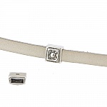 Passagem 06 mm em Zamak N°20 Prata