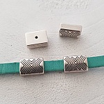 Passagem 06 mm em Zamak N°23 Prata