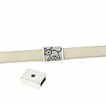 Passagem 06 mm em Zamak N°34 Prata