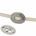 Passagem 06 mm em Zamak N°35 Prata