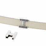 10 mm Zamak Passage N°17 Prata