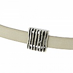 10 mm Passagem de Zamak N°33 Prata