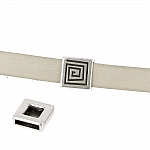 13 mm Zamak Passage N°04 Prata