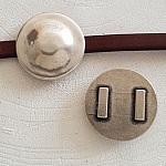 13 mm Passagem de Zamak N°14 Prata