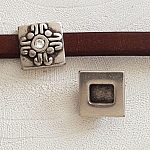 Passagem de prata Zamak n.º 17 de 13 mm