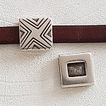 13 mm Passagem de Zamak N°21 Prata