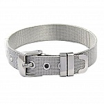 Pulseira de aço inoxidável 10 mm Prata