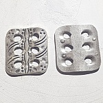 Conector rectangular Zamak N°01 Prata