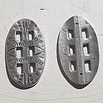 Conector oval Zamak N°01 Prata