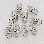 Porta-chaves rotativo prateado