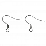 Suporte para brincos Gancho em aço inoxidável N°05 x 1 par