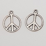 Charm Paz e Amor N°04 Prata x 10 peças