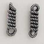 Charm Bar 2 anéis N°04 Prata 