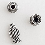 Copo cónico em espiral N°10 Prata envelhecida.