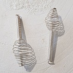 Copo cónico em espiral N°12 Prateado.