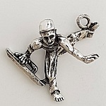 Pomo de prata Cavalo desportivo Charm