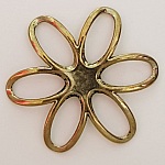 Pendente Flor em Metal N°003 Bronze